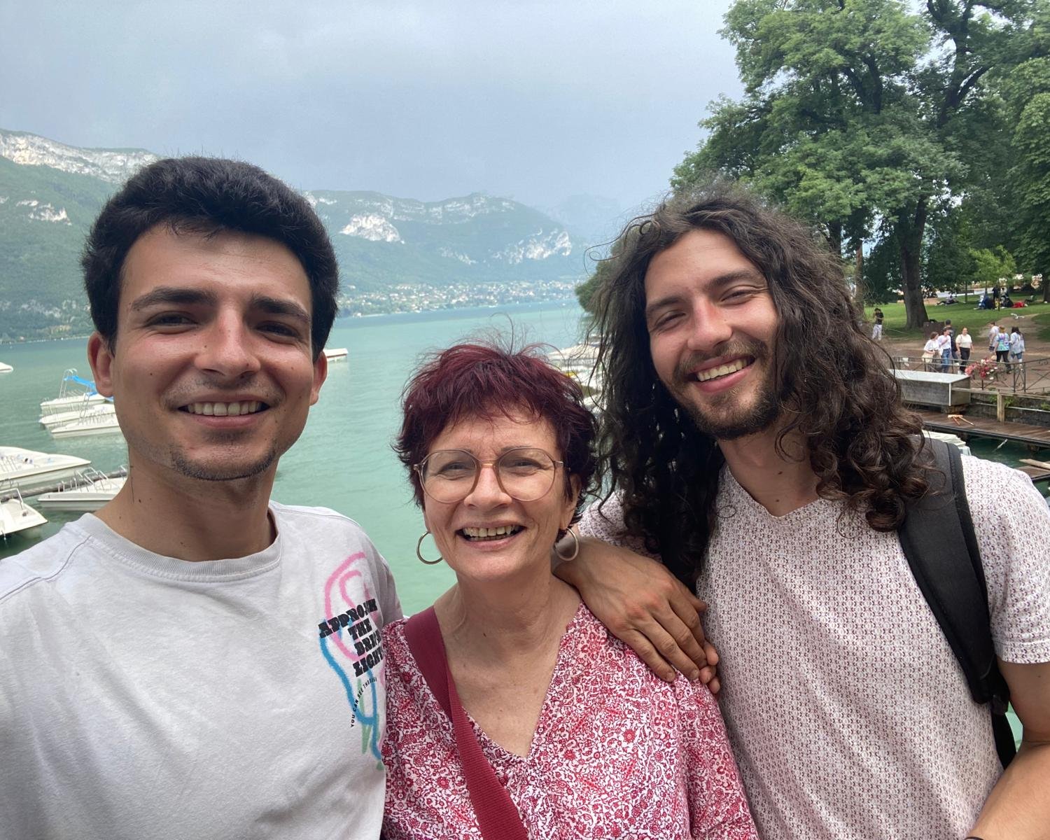 Guylaine Chevallier et ses fils